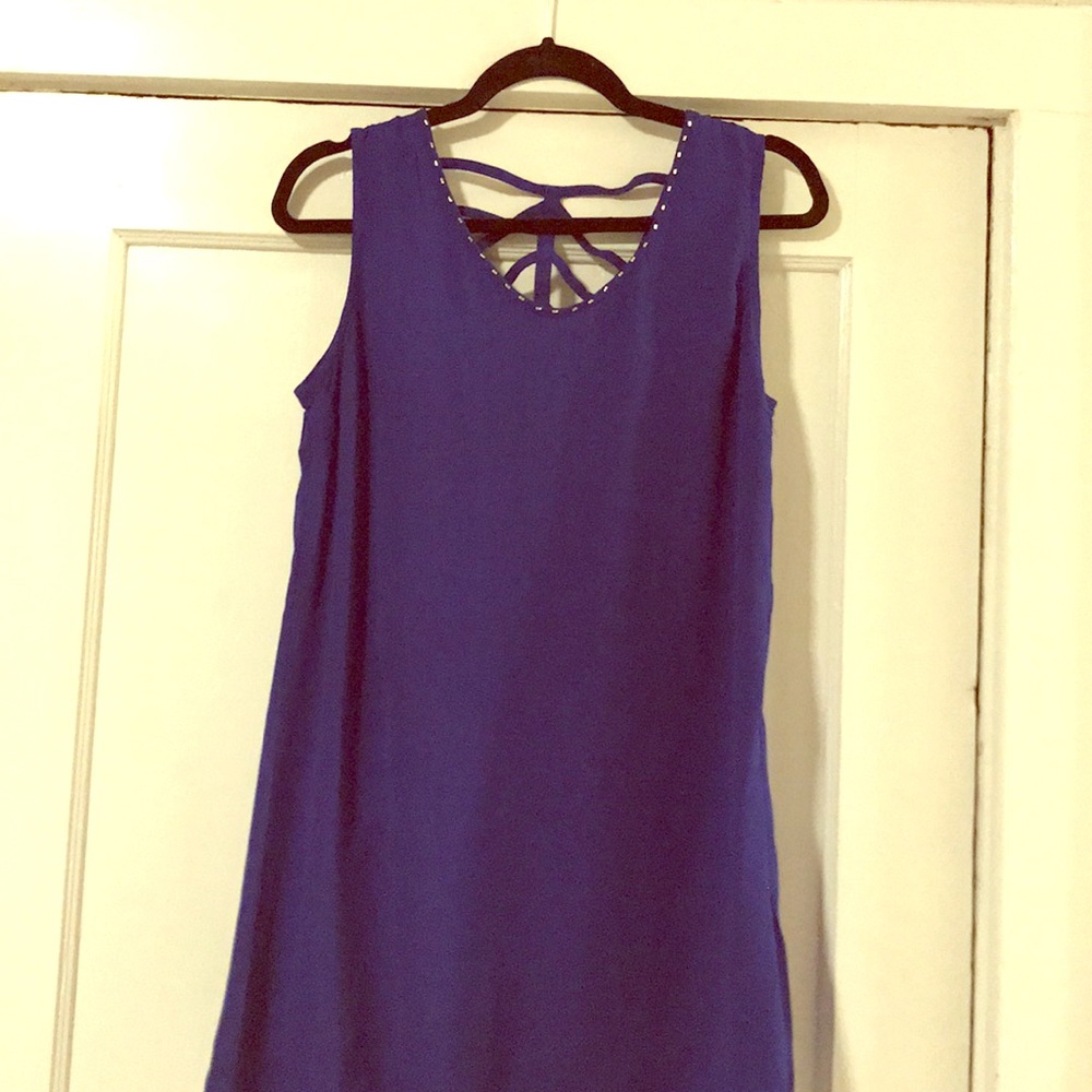 Blue but out dress
